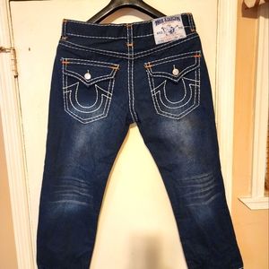 W 38 Dark Blue Tru Religion Jeans